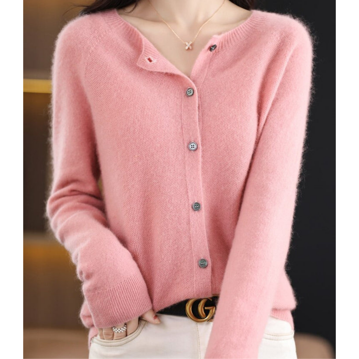 Laura | Women's Light Classic Button Cardigan
