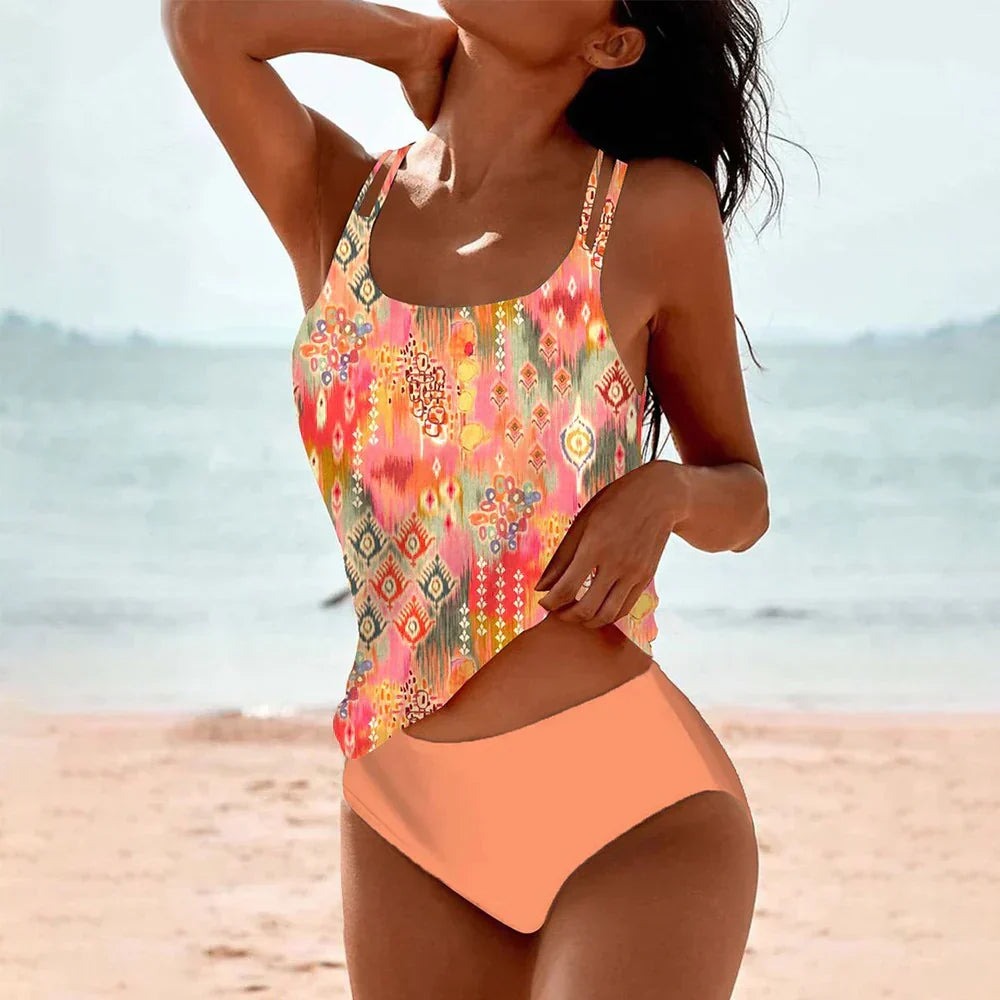 Lana | Women's Printed Summer Tankini Set