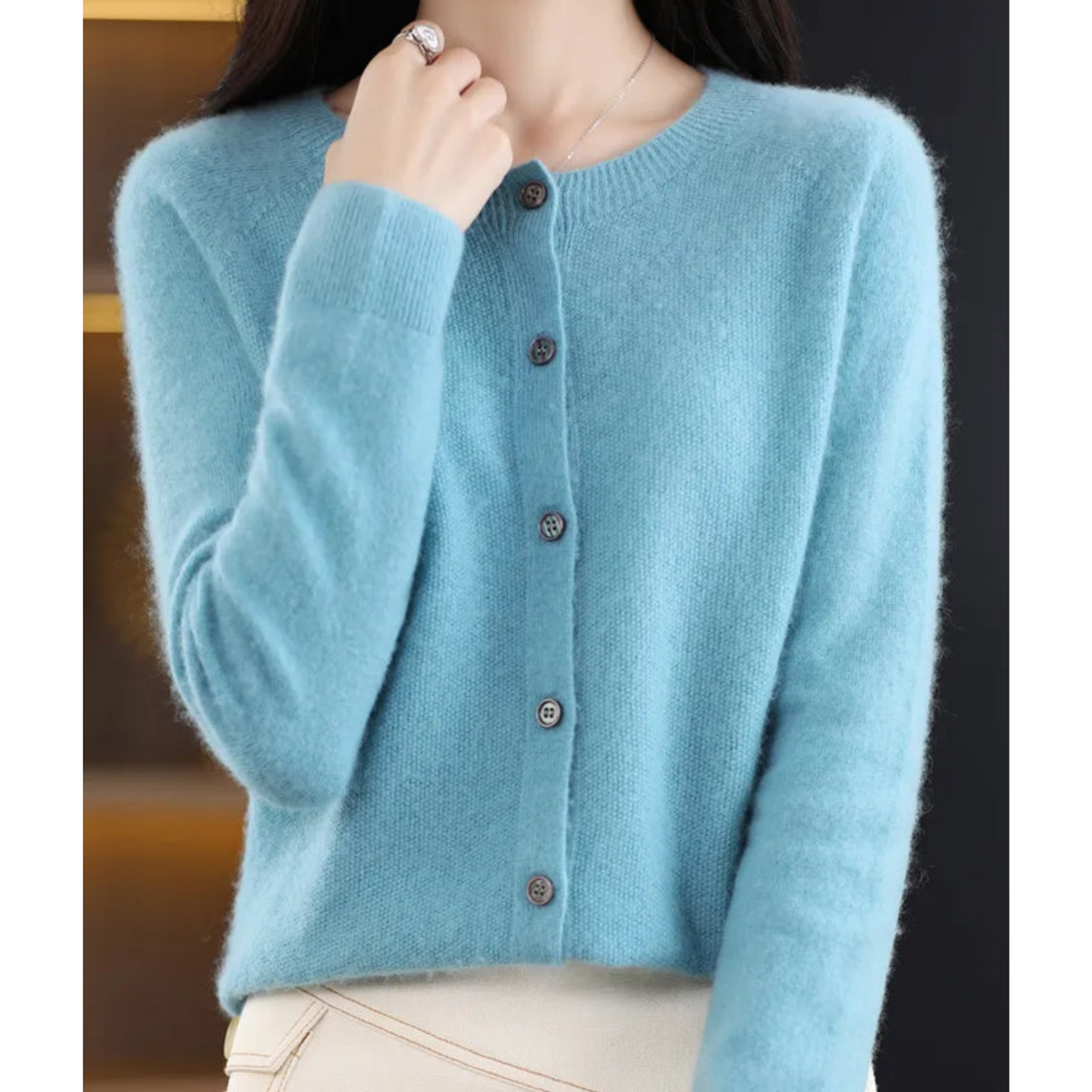Laura | Women's Light Classic Button Cardigan