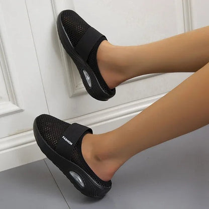 Tessa | Women's Mesh Wedge Slip-Ons