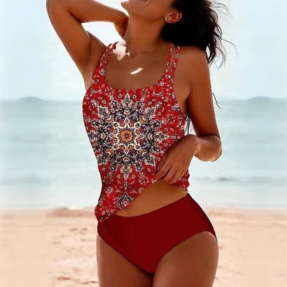 Lana | Women's Printed Summer Tankini Set