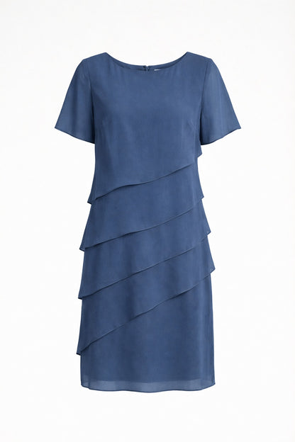 Petra | Women's Layered Chiffon Midi Dress
