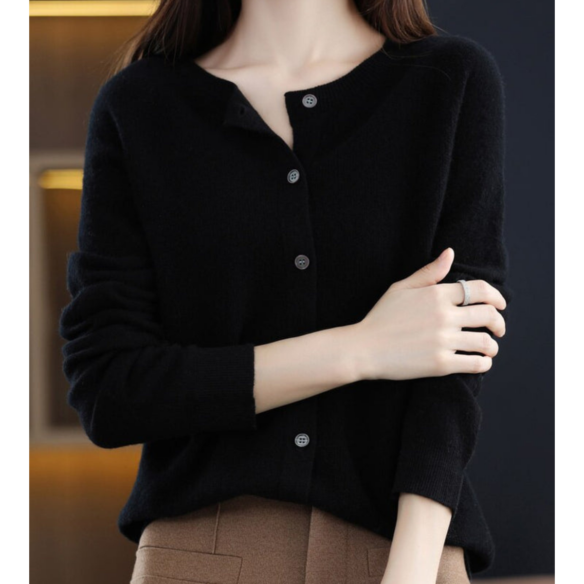 Laura | Women's Light Classic Button Cardigan