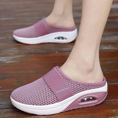 Tessa | Women's Mesh Wedge Slip-Ons