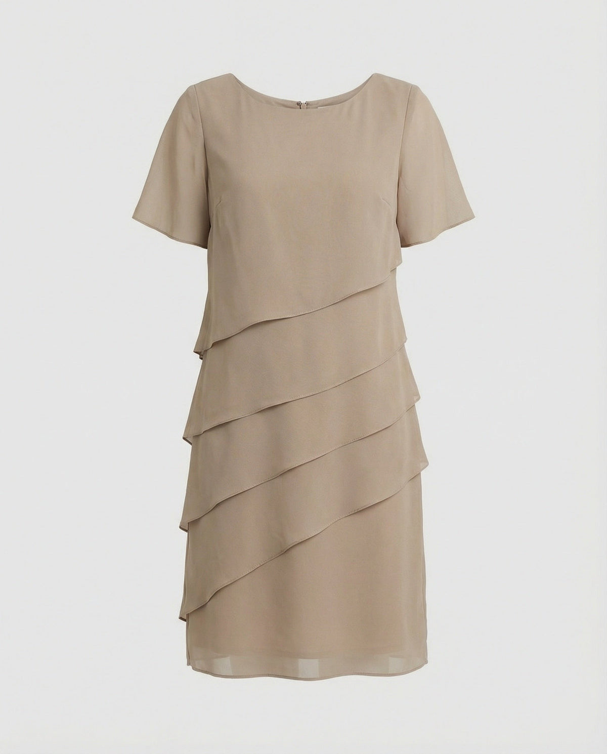 Petra | Women's Layered Chiffon Midi Dress