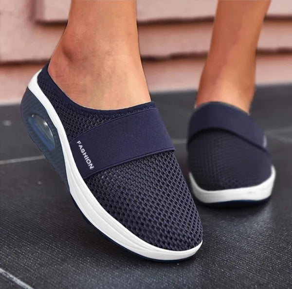 Tessa | Women's Mesh Wedge Slip-Ons