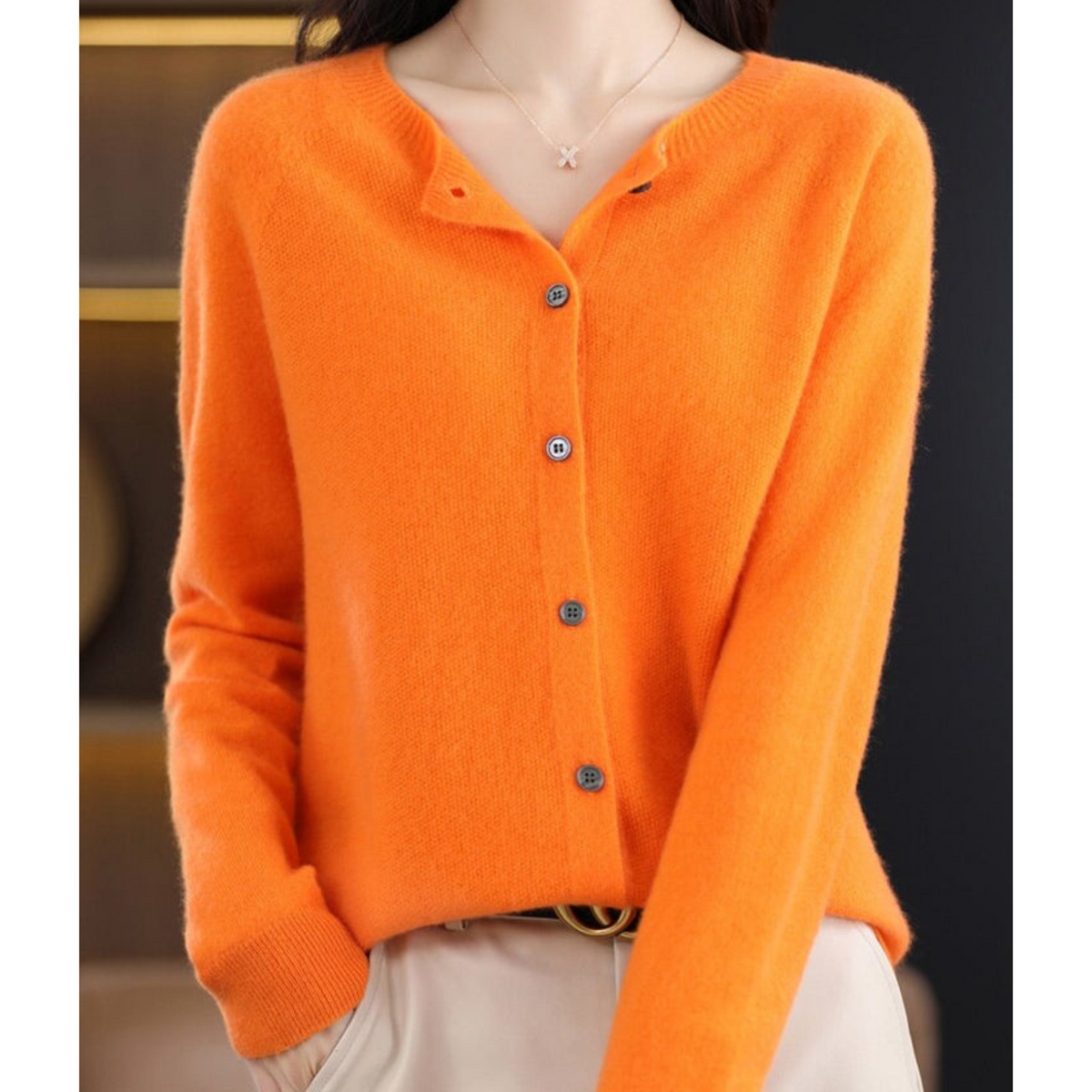 Laura | Women's Light Classic Button Cardigan