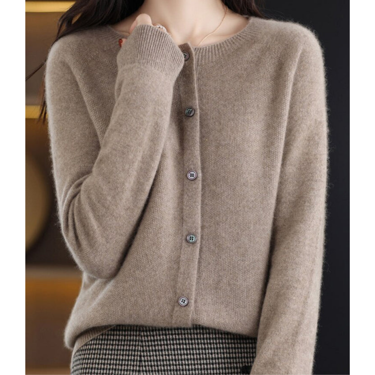 Laura | Women's Light Classic Button Cardigan