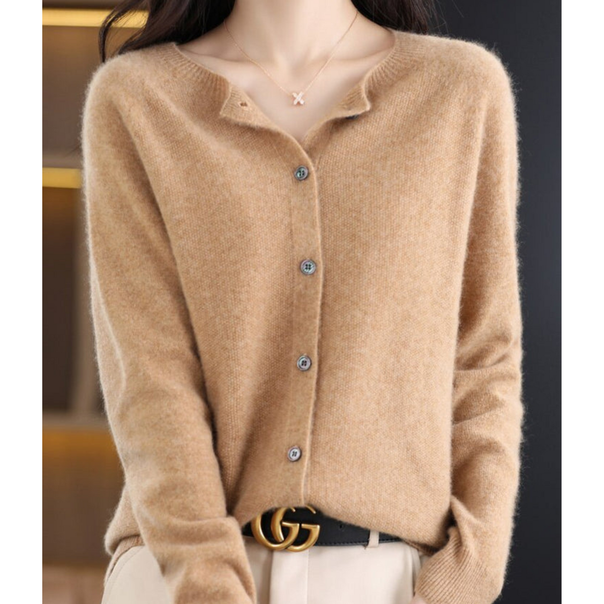 Laura | Women's Light Classic Button Cardigan