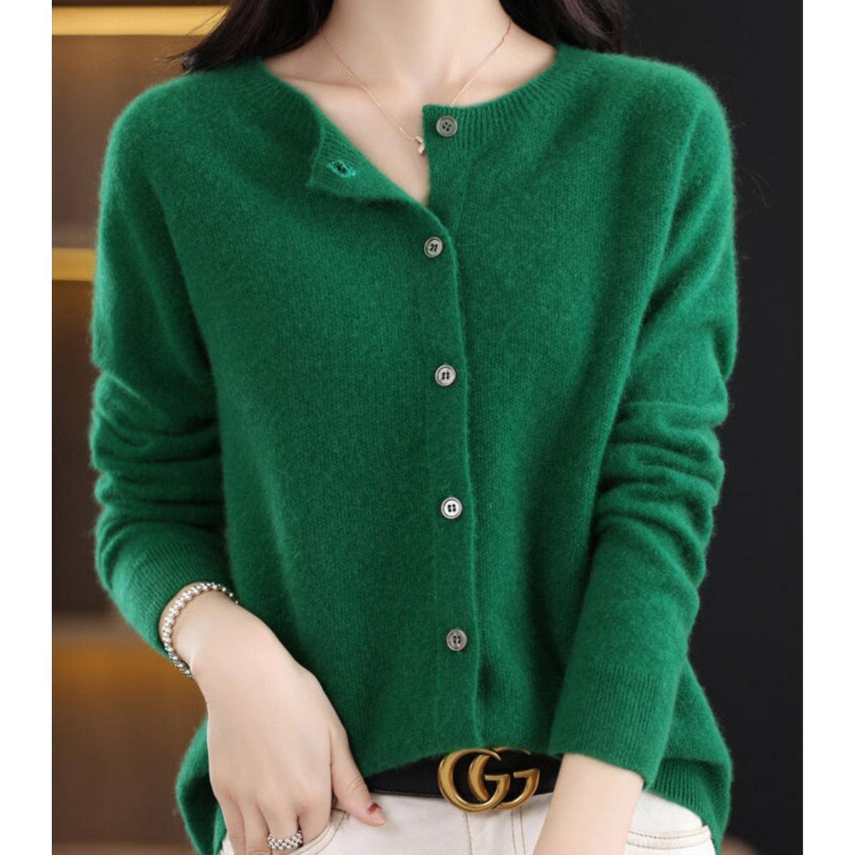 Laura | Women's Light Classic Button Cardigan