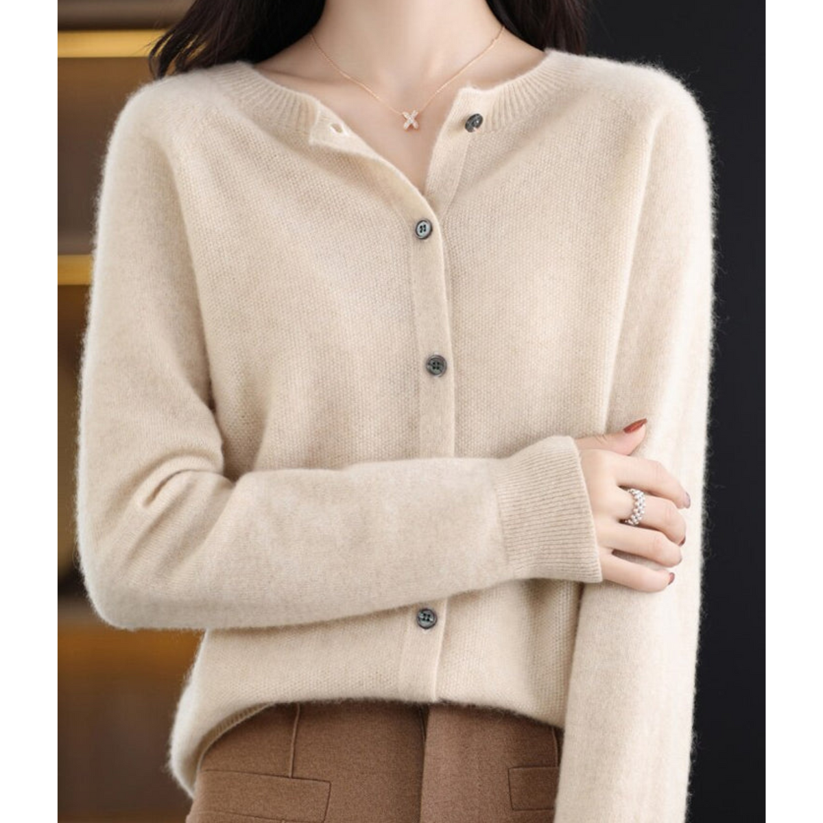 Laura | Women's Light Classic Button Cardigan