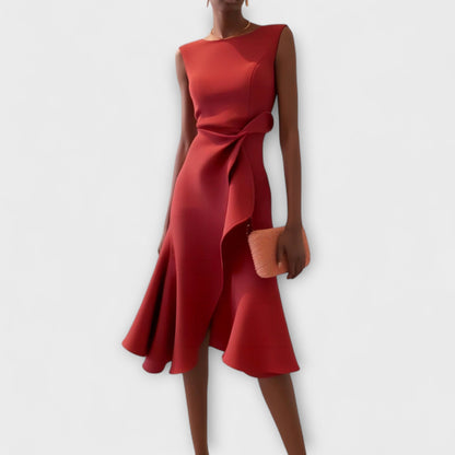 Ayanda | Women's Sleeveless Structured Midi Dress