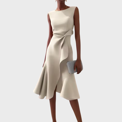 Ayanda | Women's Sleeveless Structured Midi Dress