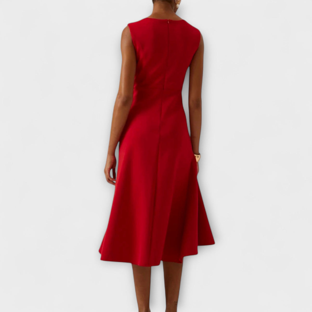 Ayanda | Women's Sleeveless Structured Midi Dress