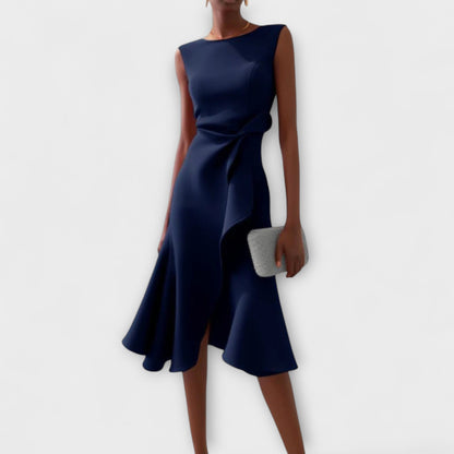 Ayanda | Women's Sleeveless Structured Midi Dress