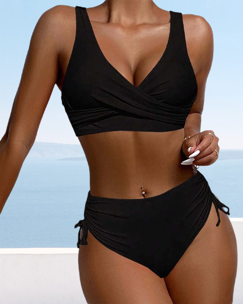 Lungile | Women's Lace-Up Bikini Set