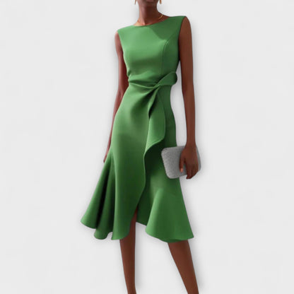 Ayanda | Women's Sleeveless Structured Midi Dress