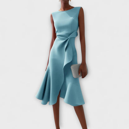 Ayanda | Women's Sleeveless Structured Midi Dress
