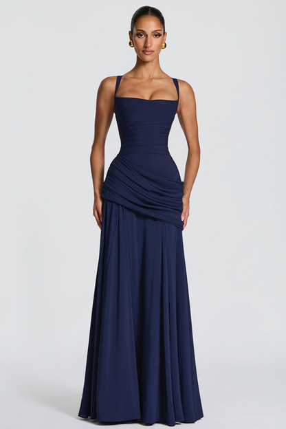 Jenna | Women's Draped Waist Maxi Dress
