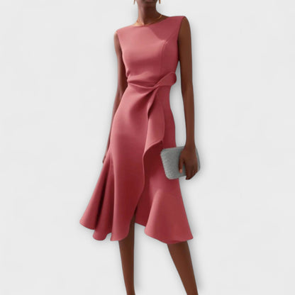 Ayanda | Women's Sleeveless Structured Midi Dress