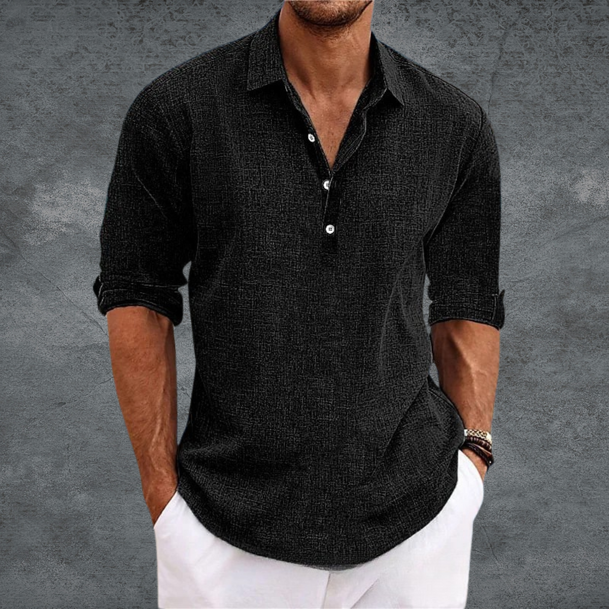 Liam | Men’s Relaxed Linen Shirt