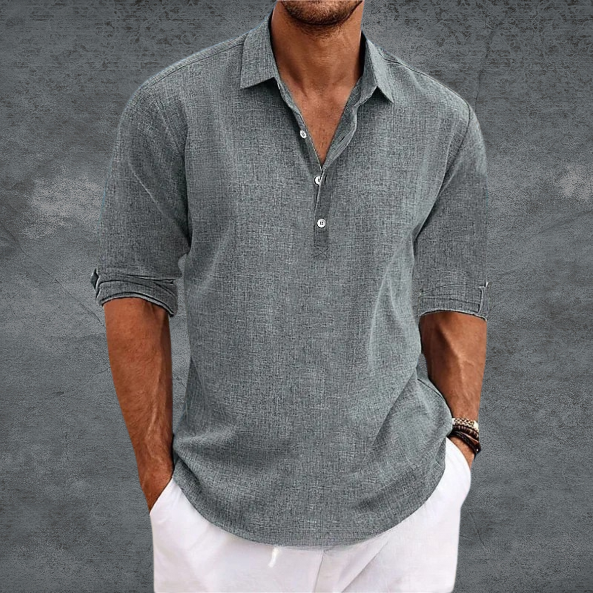 Liam | Men’s Relaxed Linen Shirt