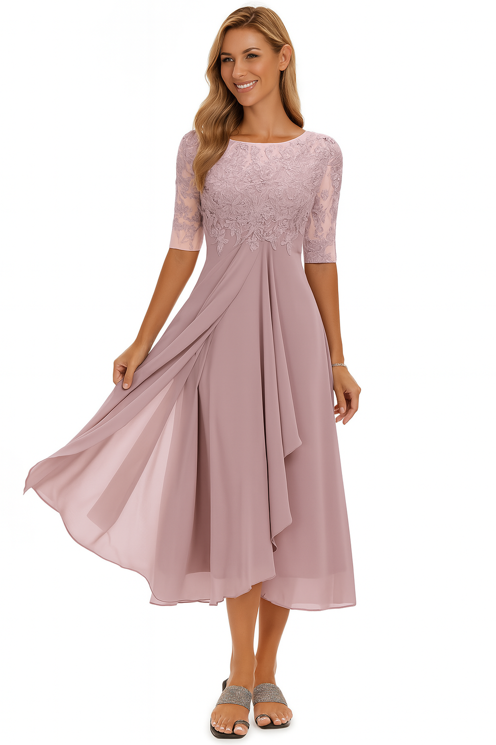Yvette | Women's A-Line Summer Midi Dress