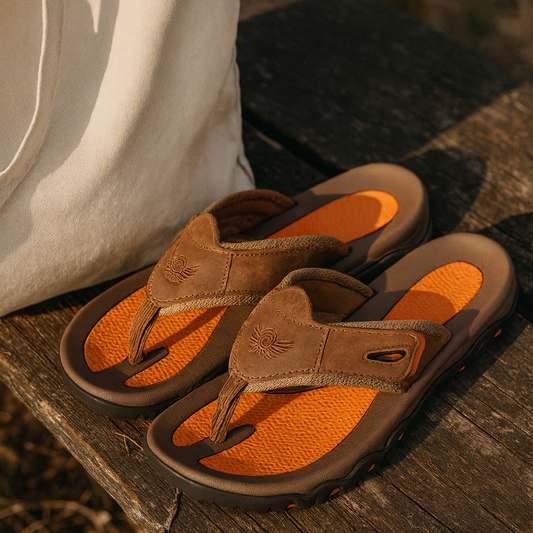 James | Men's Leather Comfort Summer Rugged Sandals