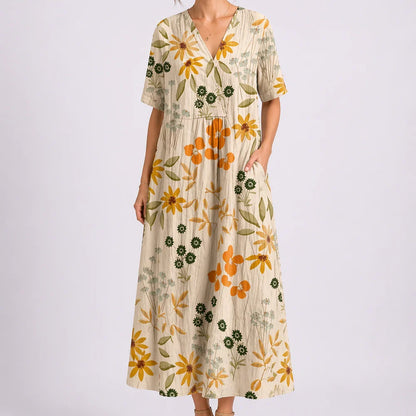 Jade | Women’s Elegant Floral Midi Dress
