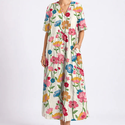 Jade | Women’s Elegant Floral Midi Dress