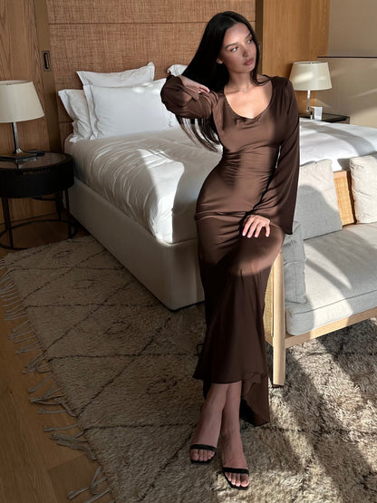Madeleine | Women's Long-Sleeve Maxi Dress