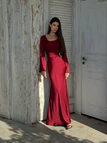 Madeleine | Women's Long-Sleeve Maxi Dress
