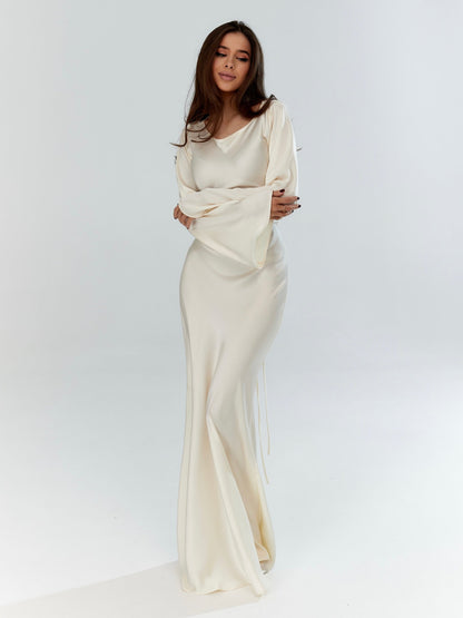 Madeleine | Women's Long-Sleeve Maxi Dress
