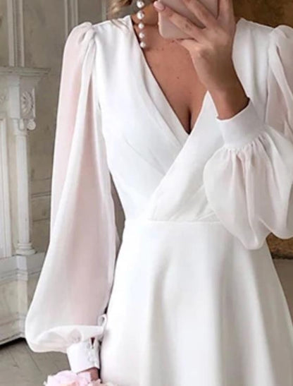 Annika | Women's Long-Sleeve Bridal Maxi Dress