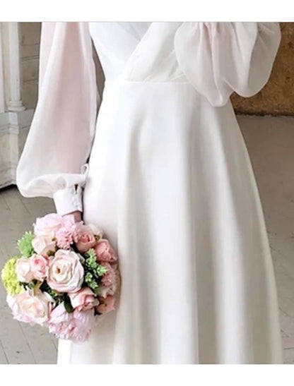 Annika | Women's Long-Sleeve Bridal Maxi Dress