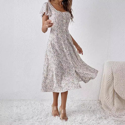 Ally | Women’s Floral Button-Front Midi Dress