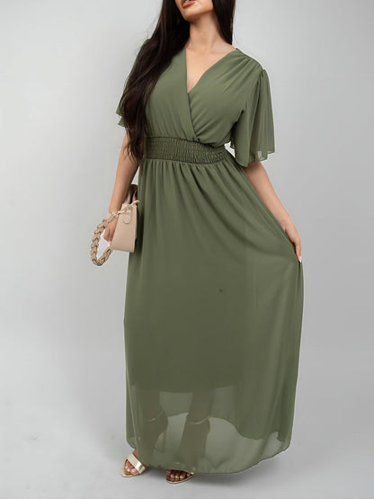 Marli | Women’s Elegant V-Neck Maxi Dress