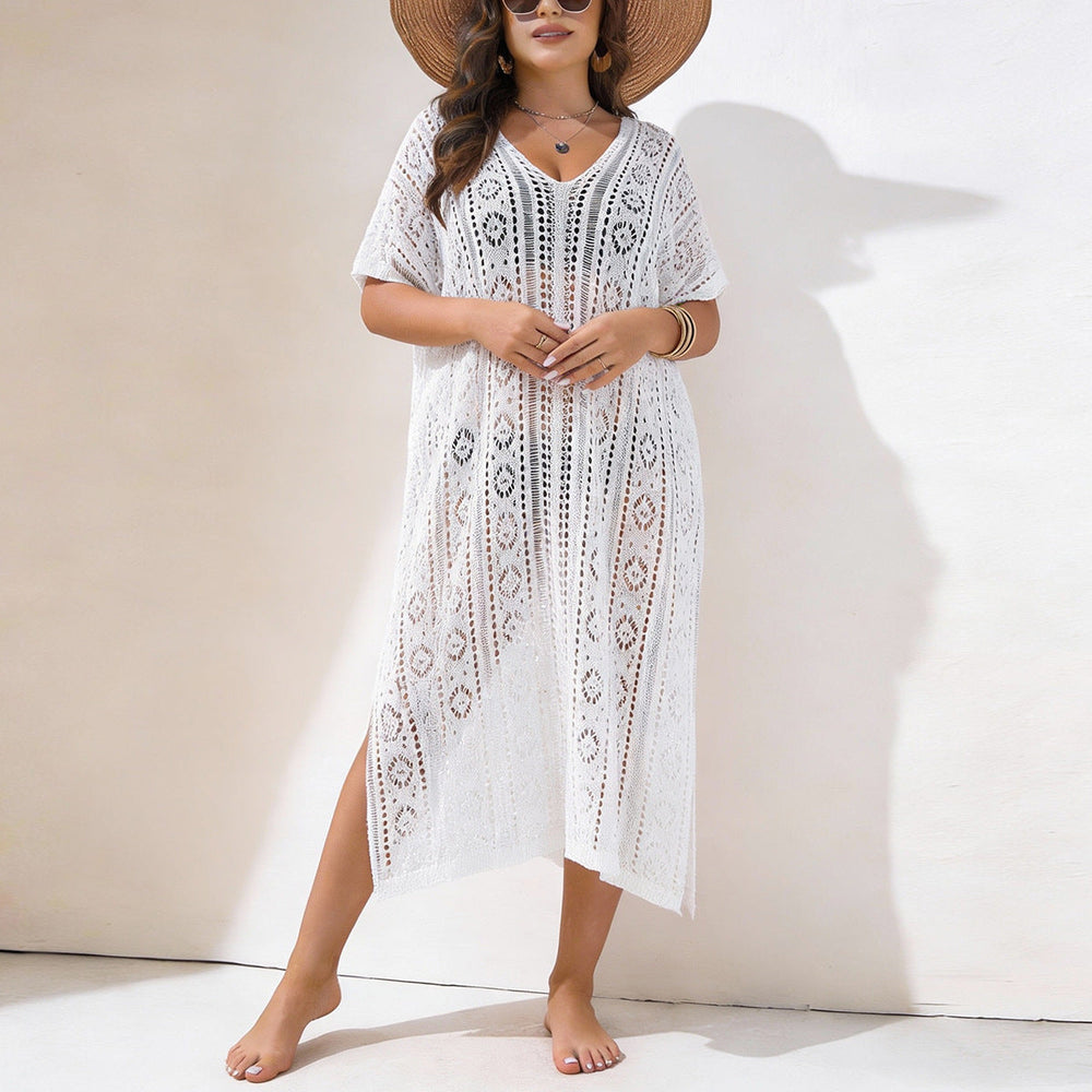 Lucy | Women’s Crochet V-Neck Summer Cover-Up