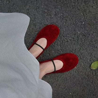 Dané | Women’s Elegant Suede Ballet Flats