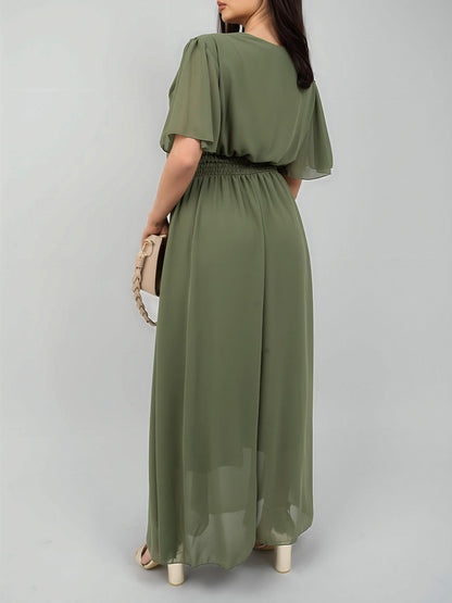 Marli | Women’s Elegant V-Neck Maxi Dress