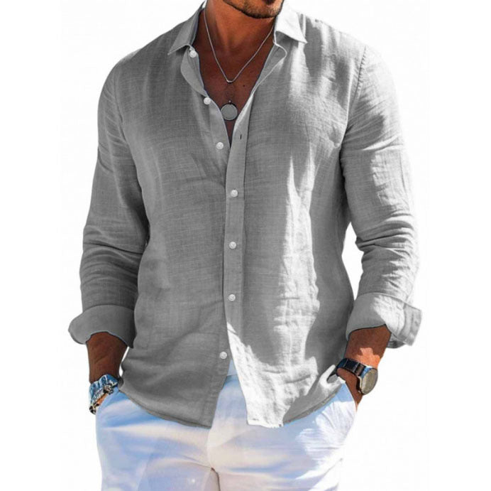 Ruan | Men's Lightweight Linen Button-Up Shirt