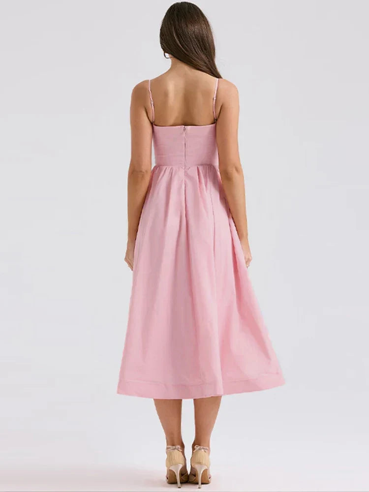 Mia | Women’s Elegant Strappy Midi Dress