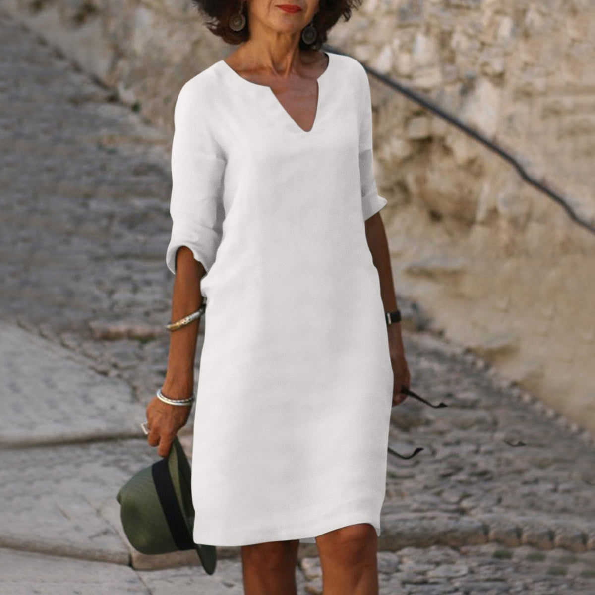 Cassie | Women's Perfect-Fit V-Neck Dress