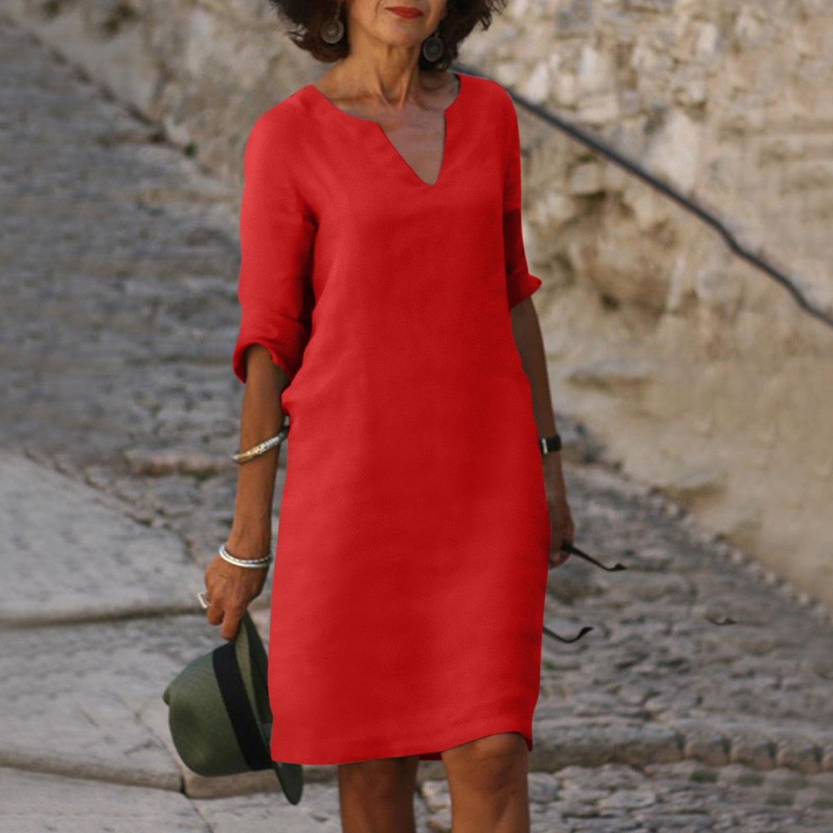 Cassie | Women's Perfect-Fit V-Neck Dress