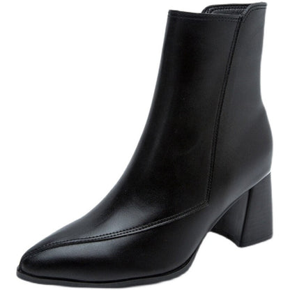 Melanie | Women's Sleek Block-Heel Ankle Boots