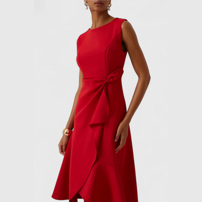 Ayanda | Women's Sleeveless Structured Midi Dress
