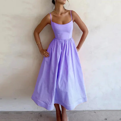 Mia | Women’s Elegant Strappy Midi Dress