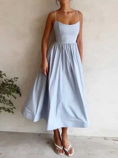 Mia | Women’s Elegant Strappy Midi Dress