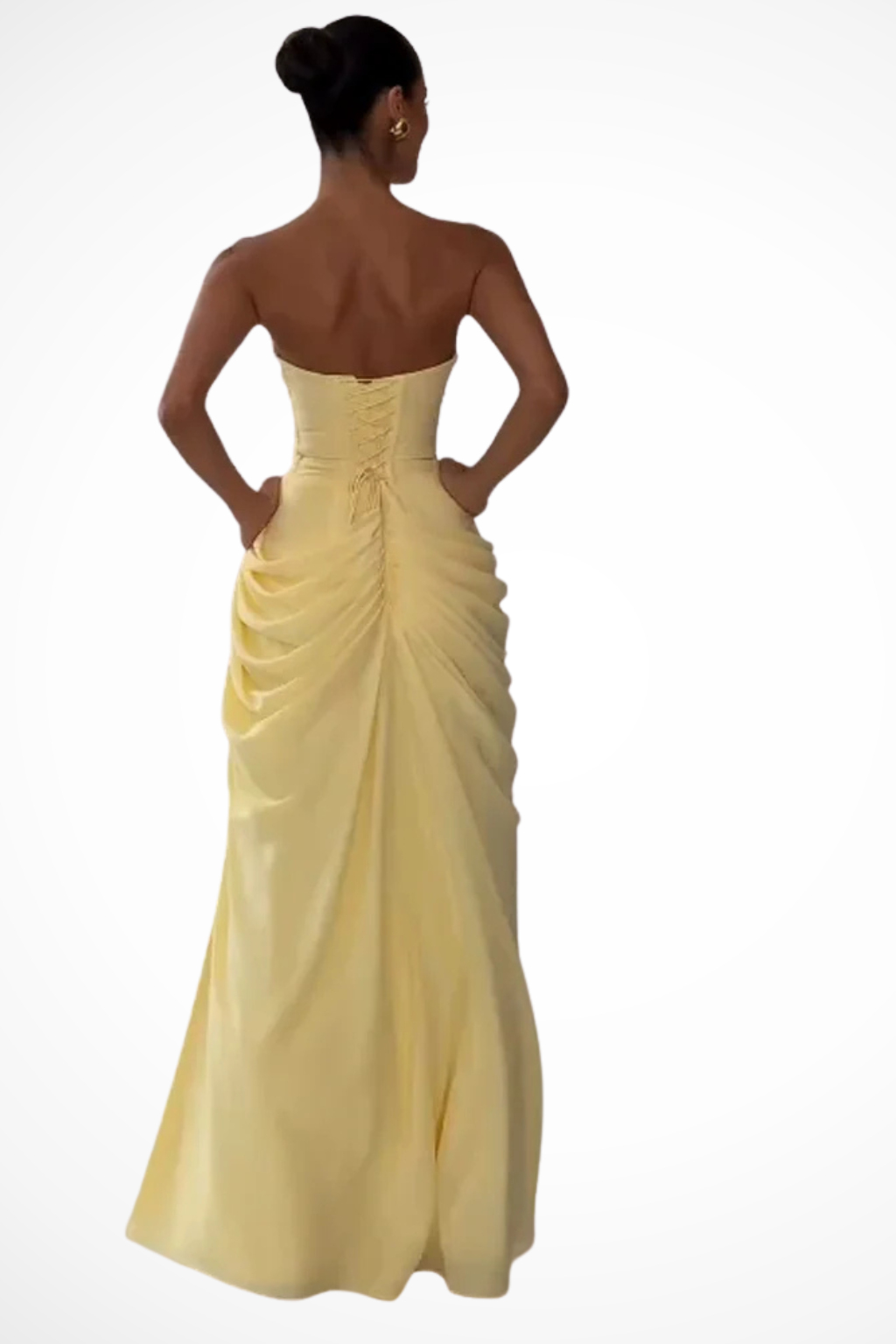 Olivia | Women's Draped Strapless Maxi Dress