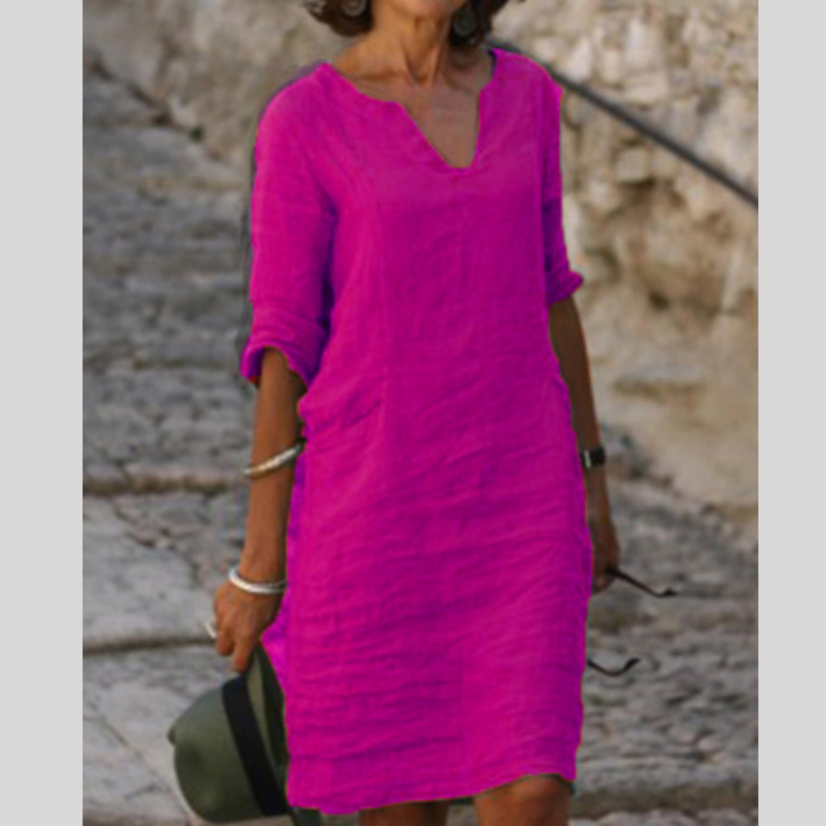 Cassie | Women's Perfect-Fit V-Neck Dress